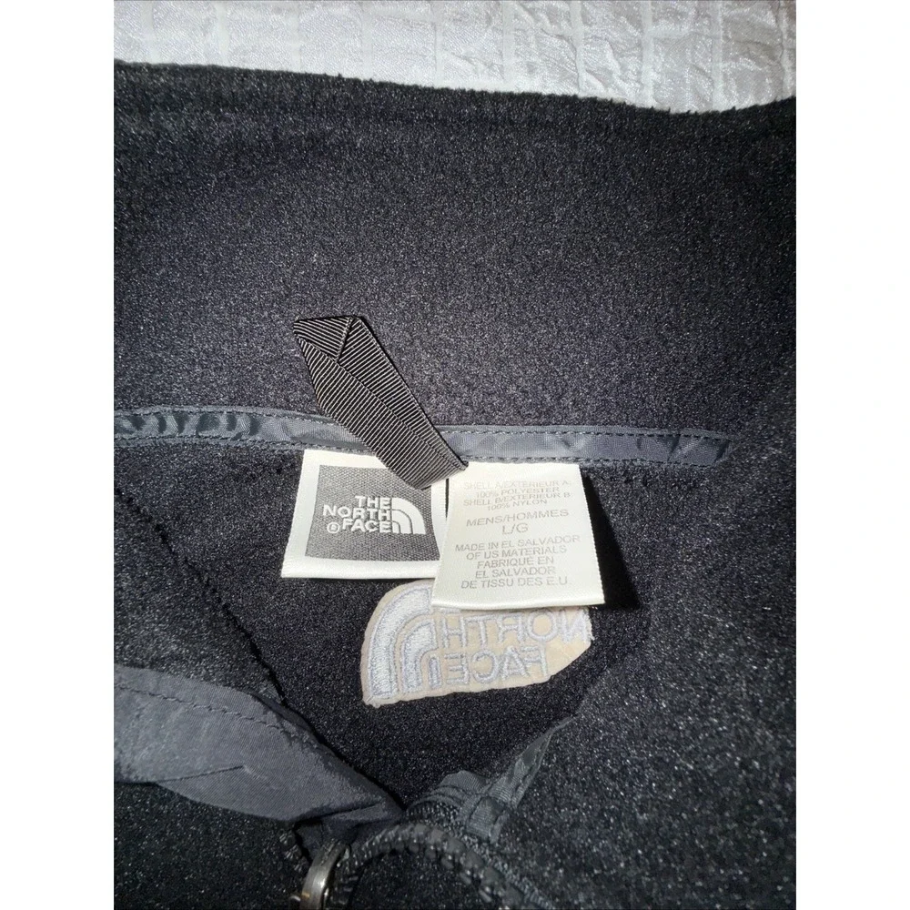 Vintage The North Face Mens Large Black‎ Fleece Full Zip Jacket Y2K 90s Polartec